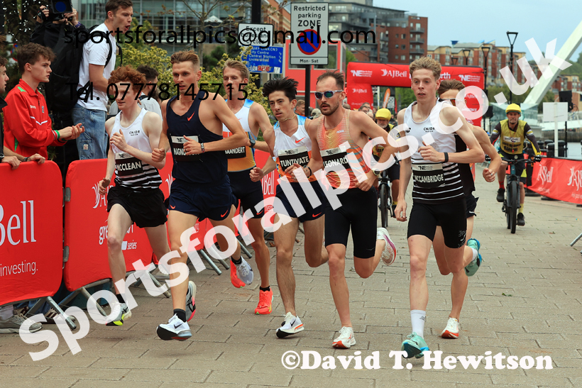 Elite Mens 5k, AJ Bell Great North 5k. Photo: David T. Hewitson/Sports for All Pics